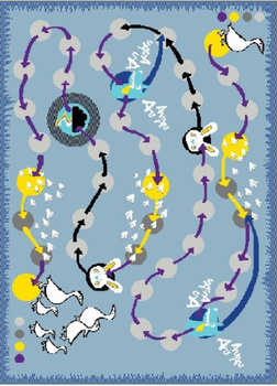 Dywan dziecięcy Agnella MYK Niebieski CANDY