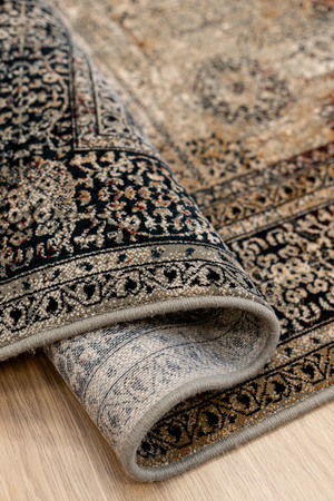 Dywan wełniany klasyczny do salonu Dywilan MAMLUK Szmaragd Koło OMEGA