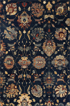 Dywan wełniany na korytarz Dywilan LATICA Navy Chodnik SUPERIOR