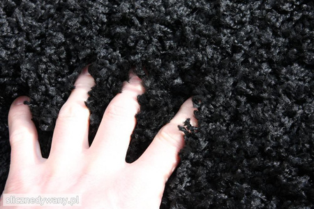 Dywan do sypialni SHAGGY Czarny Black Fresee