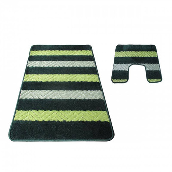 Dywan do łazienki Montana 02 z wycięciem zielona