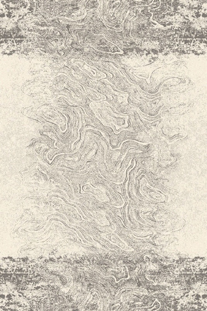 Dywan wełniany do salonu Agnella CROTONE Popielaty ISFAHAN M