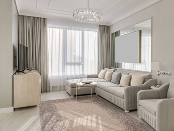 Dywan wełniany do salonu VACUNA Alabastrowy ISFAHAN