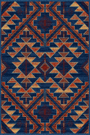 Dywan nowoczesny do salonu FD Agnella GEMI Granatowy Niebieski STANDARD