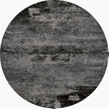 Dywan wełniany do salonu BRAN Szary KOŁO DIAMOND