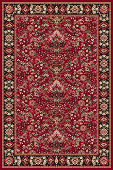 Dywan klasyczny do salonu Agnella OKTAN Bordowy STANDARD