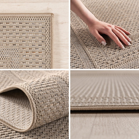 Dywan mata nowoczesny balkon, taras, patio RAMOS Beżowy DESERT