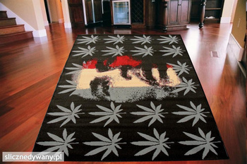 Dywan młodzieżowy GANDZIA Czarny CITY