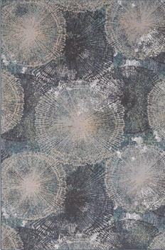 Dywan wełniany do salonu ABANA Niebieski BASIC