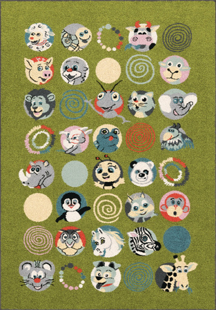 Dywan dla dzieci Agnella SUS Kiwi Zielony FUNKY TOP