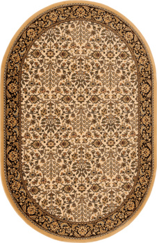 Dywan wełniany do salonu ITAMAR Owal Krem ISFAHAN