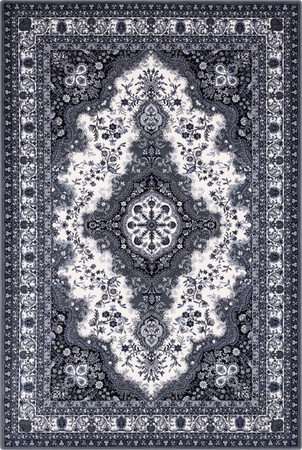 Dywan wełniany do salonu ALMAS Szary ISFAHAN