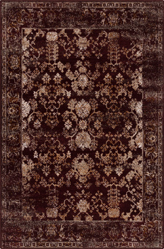 Dywan wełniany do salonu Agnella BEVI Bordowy BALLATA