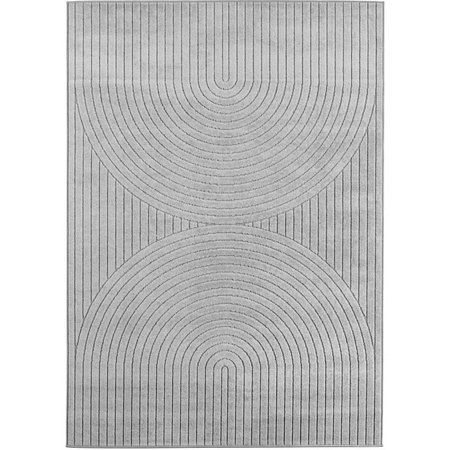 Dywan nowoczesny do salonu, patio, werandę, balkon, taras LIWO Szary 3D NOVA