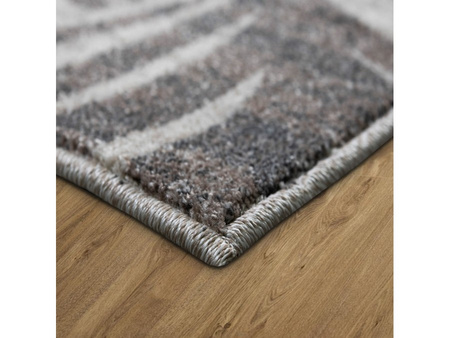 Dywan nowoczesny do salonu PAPROTKA 052 Beżowo Szary FIRUZE