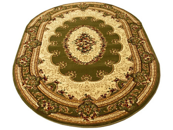 Dywan klasyczny do salonu JAKE 5889 Zielony Owal YEMEKES
