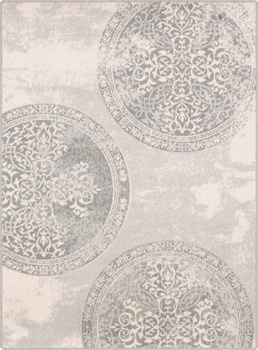 Dywan wełniany do salonu Agnella ASYRIA Popielaty ISFAHAN M