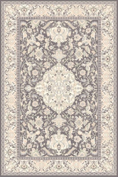 Dywan wełniany do salonu SEFORA Antracytowy ISFAHAN