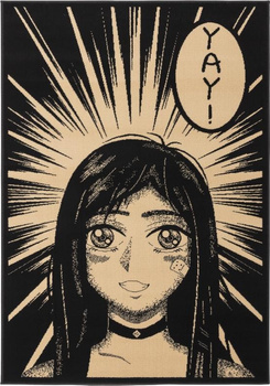 Dywan nowoczesny do salonu COMICS Czarny STANDARD