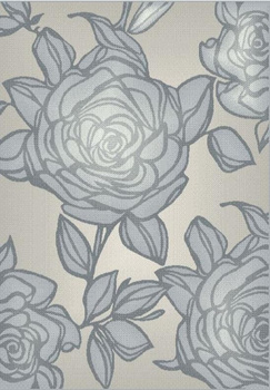 Dywan nowoczesny do salonu FLORINA Platyna HILL