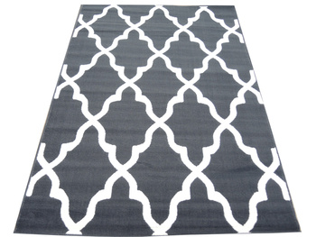 Dywan nowoczesny do salonu MARAKESZ Popielaty LUNA