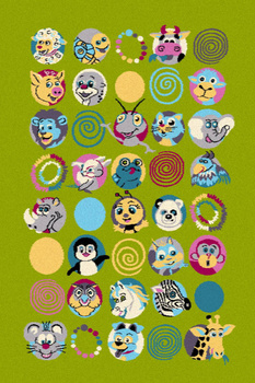 Dywan dziecięcy Agnella SUS Zielony FUNKY