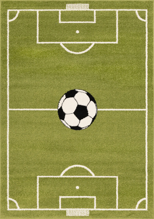 Dywan dla dzieci Agnella HOP Kiwi Zielony Boisko Piłka Nożna FUNKY TOP