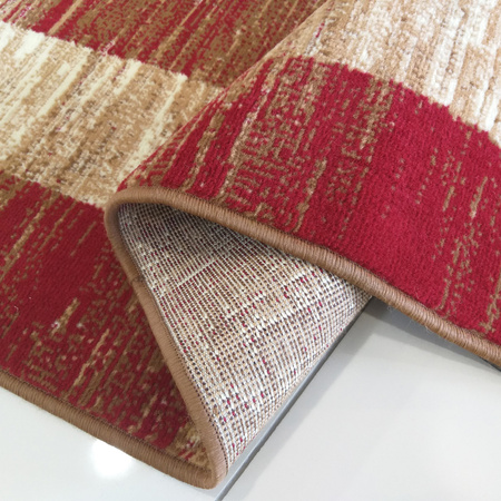 Dywan nowoczesny do salonu Qbic BCF Alfa 03 Czerwony