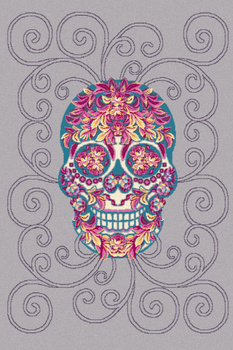 Dywan młodzieżowy do salonu OTO Szary Agnella FUNKY