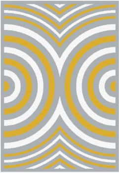 Dywan nowoczesny do salonu DOBLE Biały METEO