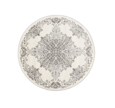 Dywan do salonu Agnella FD BIANCA Perła Kremowy Koło LIDA