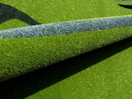 Dywan nowoczesny do salonu WSTĄŻECZKA Zielony 3488B ALANJA