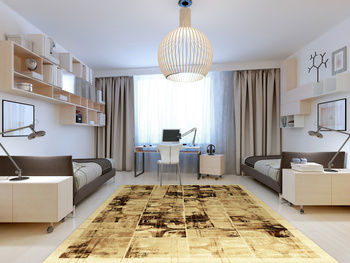 Dywan nowoczesny do dalonu PLANTAGO Beż STANDARD