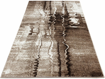 Dywan nowoczesny do salonu FALA Brązowy 256 LAPOS