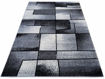 Dywan nowoczesny do salonu KWADRATY Szary H756E ALANJA