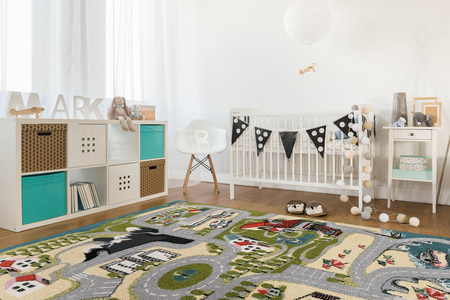 Dywan dla dzieci Agnella UGO ULICE Kiwi Zielony FUNKY TOP