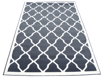 Dywan nowoczesny do salonu KALIF Ciemny Popiel FLORENCE