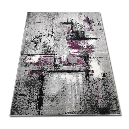 Dywan nowoczesny do salonu MARMUREK Popielato Fioletowy ALFA NEW IDEA