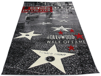 Dywan młodzieżowy HOLLYWOOD WALK Szary CITY