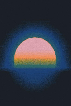 Dywan nowoczesny do salonu SUNSET Czarny DREAM