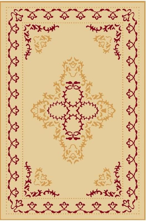 Dywan wełniany do salonu SUSAN Krem BASIC