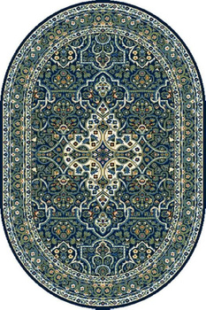 Dywan klasyczny do salonu LAURUS Owal Granat STANDARD