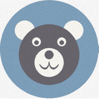 Dywan dziecięcy FIKI Lazur Koło SOFT