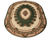 Dywan klasyczny do salonu HAFAR 02 Zielony Owal ORIENT