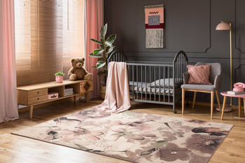 Dywan wełniany do salonu MARICA Piaskowy ISFAHAN