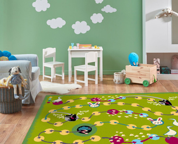 Dywan dla dzieci Agnella MYK Zielony FUNKY