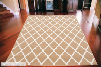 Dywan nowoczesny do salonu MAROKO BEŻ ALFA