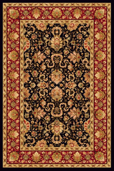 Dywan wełniany do salonu ORIENT Czarny BASIC