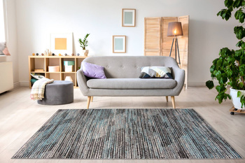 Dywan nowoczesny do salonu TKACZ Turkusowy ALFA