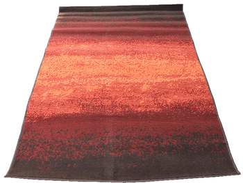 Dywan nowoczesny do salonu Sunset Brąz Pomarańcz ALFA